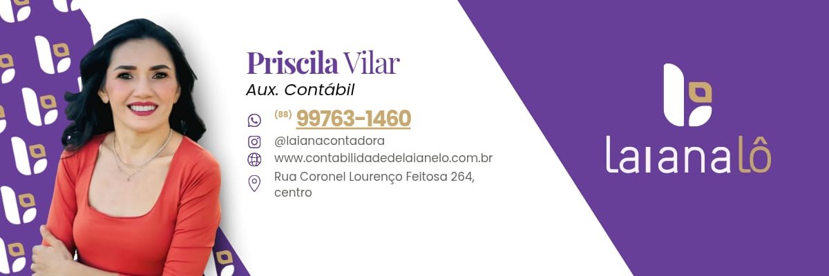 Priscila Vilar — Auxiliar Contábil